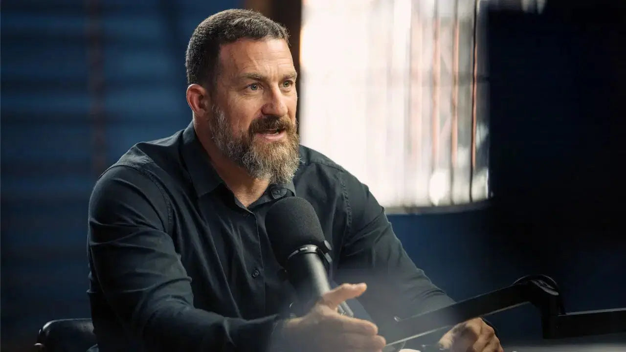 Dr Andrew Huberman discusses the dangers of mouth breathing on a podcast