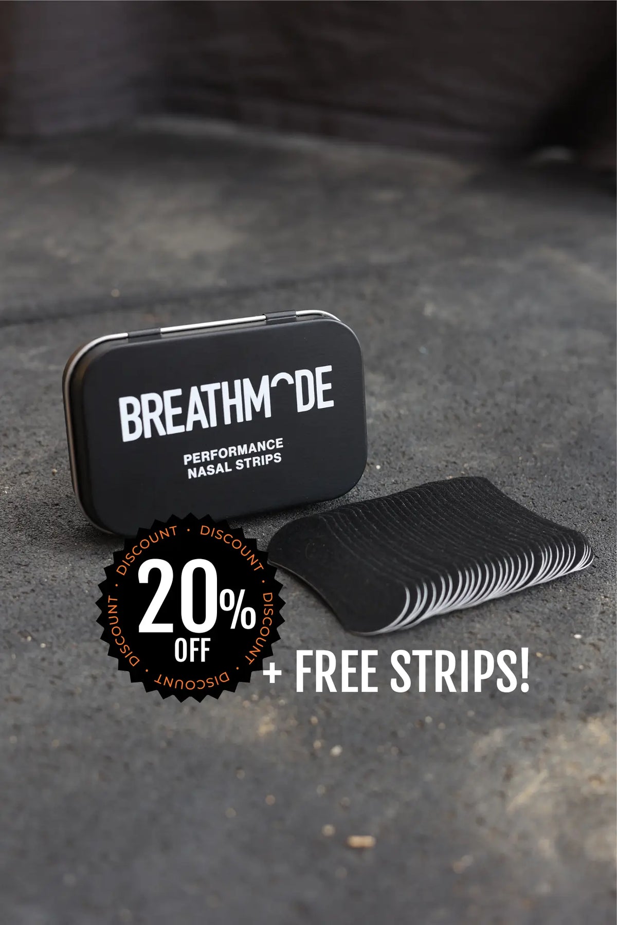 Reward Tier 1 for BREATHMODE nasal strips which is 20% off plus free nasal strips