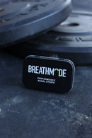 Black BREATHMODE performance nasal strips tin